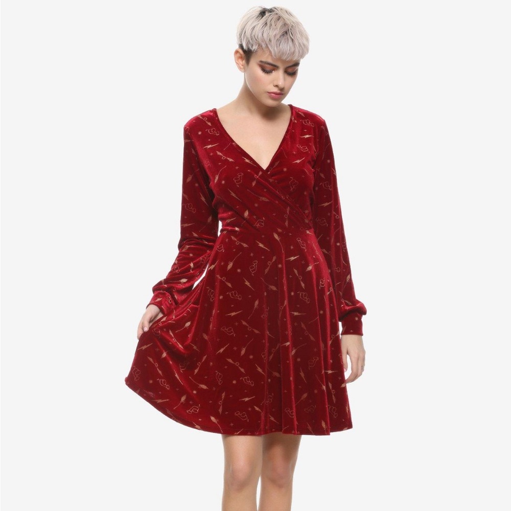 Hot Topic Harry Potter Velvet Dress 2XL